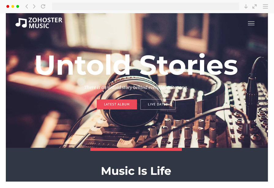 music-website-theme